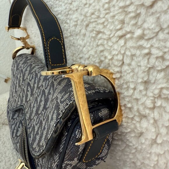 Authentic Vintage Christian Dior Saddle Bag - Picture 5 of 12